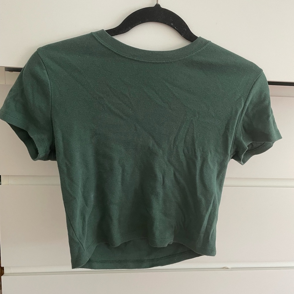 Hollister Forest Green Crop Top